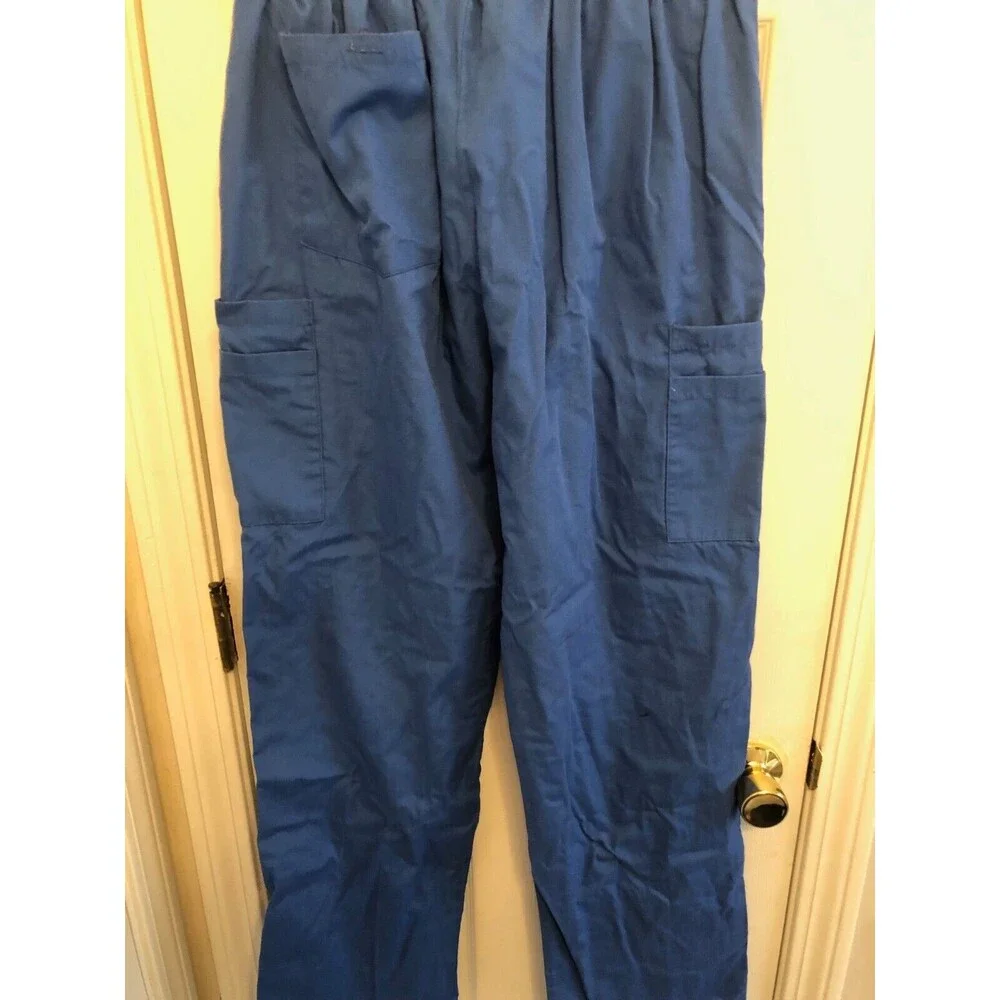 Landau Scrub Pants Large Blue Unisex with‎ Front and Back Pockets